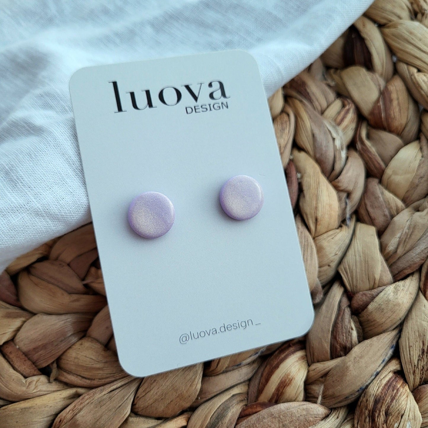 Nappikorvakorut kiilteellä 12mm (useita värejä)