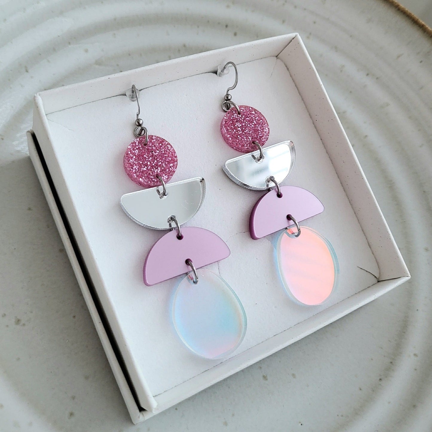 Jätti-Kaisla akryylikorvakorut (useita vaihtoehtoja) Outlet