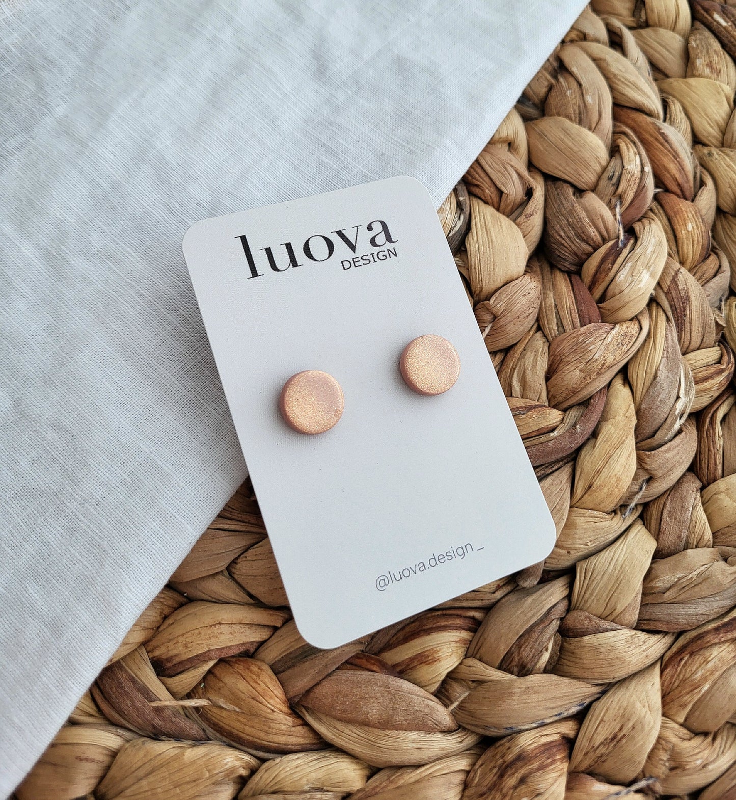 Nappikorvakorut kiilteellä 12mm (useita värejä)