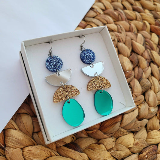 Jätti-Kaisla akryylikorvakorut (useita vaihtoehtoja) Outlet