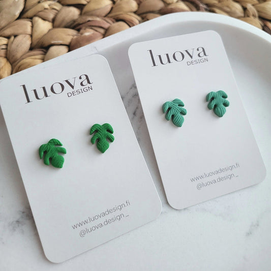 Peikonlehti nappikorvakorut